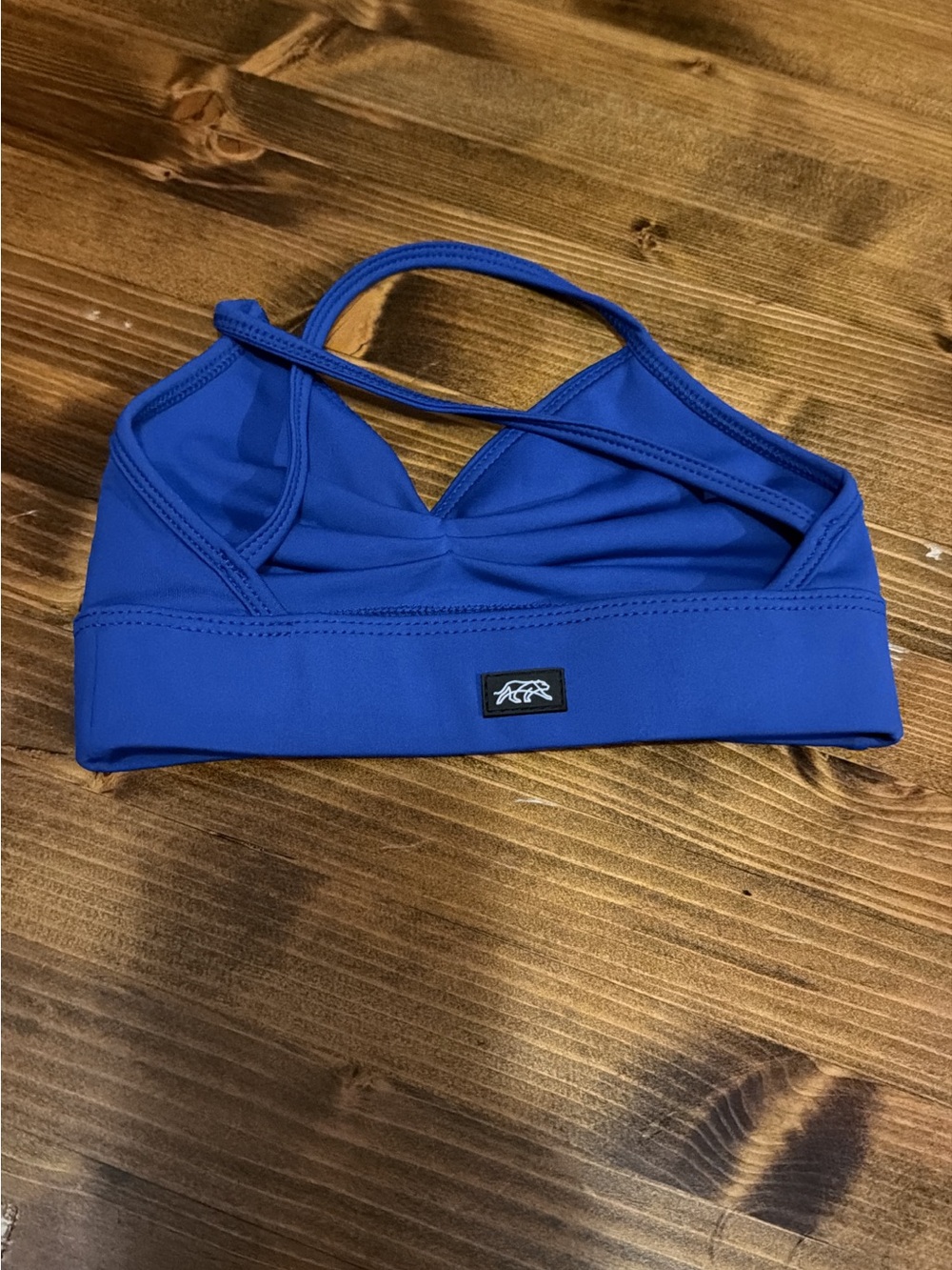 Strappy Blue Sports Bralette Tiger Friday CM